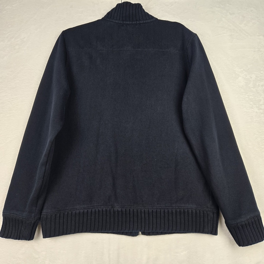 Calvin‎ Klein Knit Jacket Mens Medium Black Pockets - Picture 7 of 10